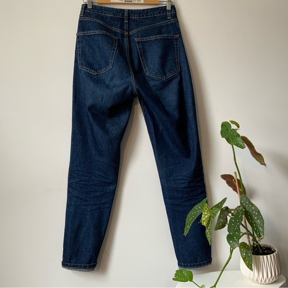 Dark Blue Topshop Mom Jeans - Picture 3 of 3